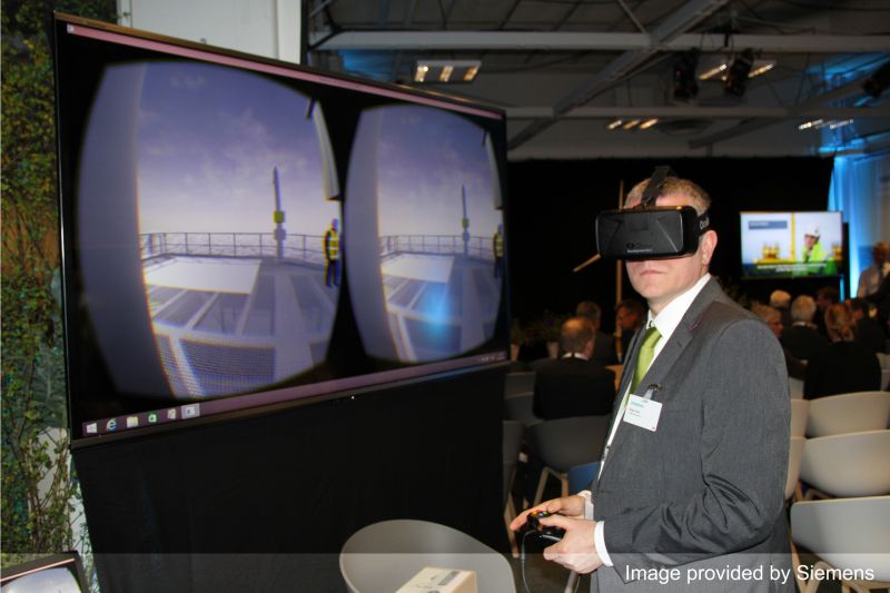 Siemens. Exploring an offshore substation in real time
